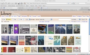 This shot shows off the cover view feature of LibraryThing - a key reason why this cataloging tool fit the firm.